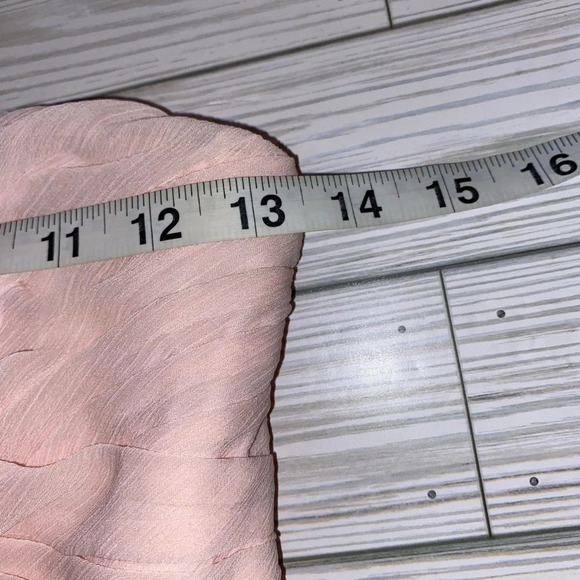 David’s Bridal strapless petal pink dress - Picture 2 of 8